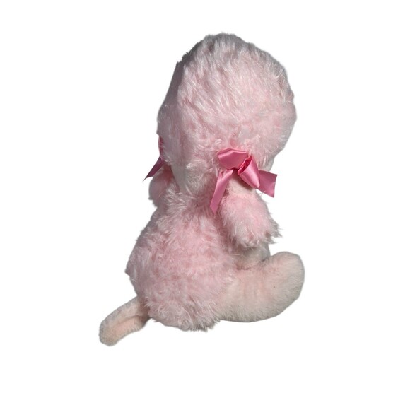 Inter-American Fuzzy Poodle Pink Stuffed Plush Toy 11" Heart Feet Holiday Home - Picture 7 of 16
